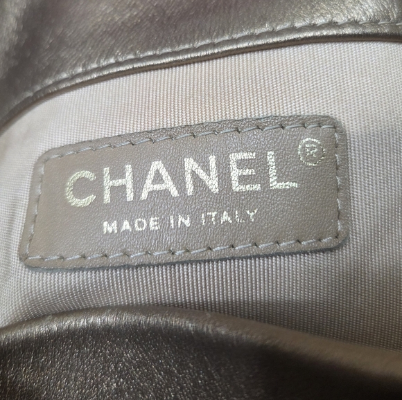 Chanel Coco Pleats Drawstring Chain Lambskin Leather Bucket Bag Purse - Picture 14 of 16